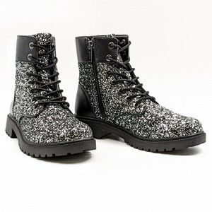 MICHAEL Michael Kors Girls Haskell Logo Print Combat Boots #47 MICHAEL Michael Kors Girls Haskell Logo Print Combat Boots
